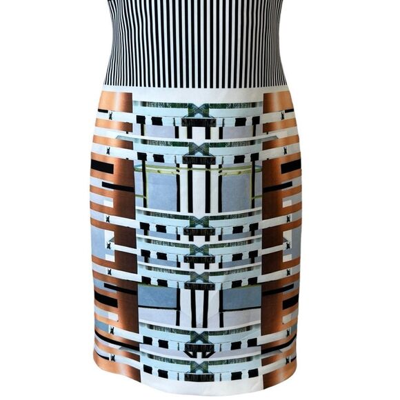 Clover Canyon Digital Print Fitted Scuba Dress - Picture 3 of 12